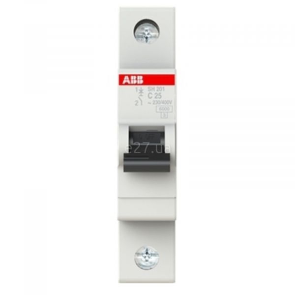 Автоматичний вимикач ABB 2CDS211001R0254 SH200 SH201-C25