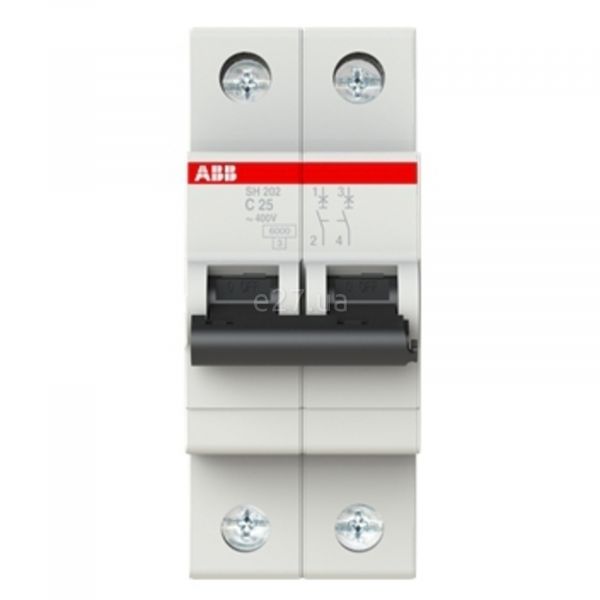 Автоматичний вимикач ABB 2CDS212001R0254 SH200 SH202-C25