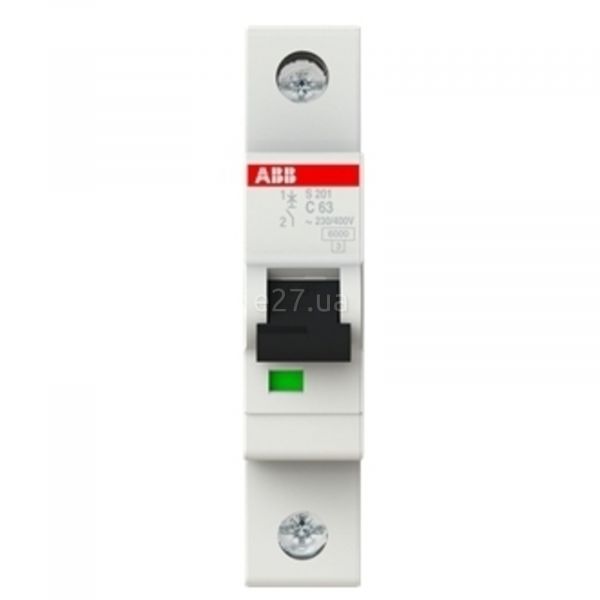 Автоматичний вимикач ABB 2CDS251001R0634 S200 S201-C63