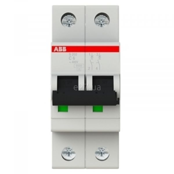 Автоматичний вимикач ABB 2CDS252001R0064 S200 S202-C6