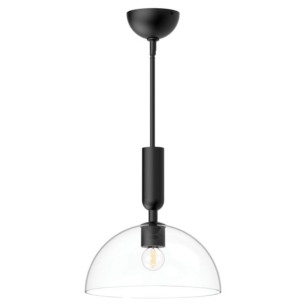 Підвісний світильник Alora Mood ALM-JUDE-P-MB-CL Jude 1 lt Semi Flush Matte Black