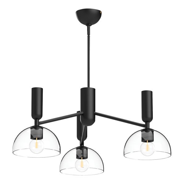 Люстра Alora Mood ALM-JUDE3-MB-CL Jude 1 lt Matte Black