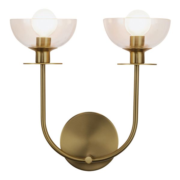 Бра Alora Mood ALM-SYLVIA-2WB-BG-CL Sylvia 2 lt Brushed Gold