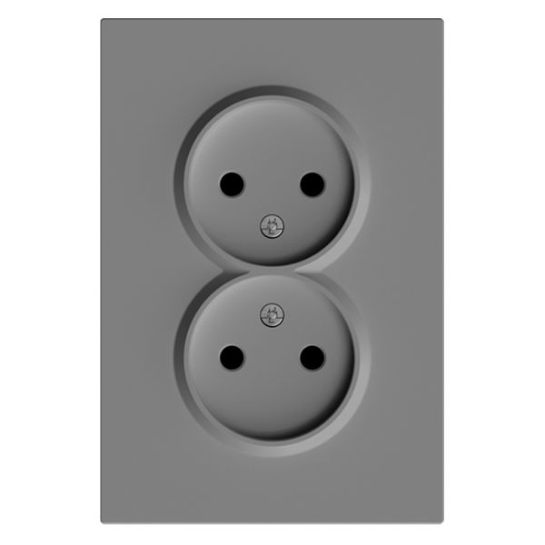 Розетка подвійна 220В Ardero 80771 Soft ER112-G