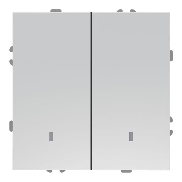 Вимикач 2-клавішний Ardero 80793 Soft EV112L-S