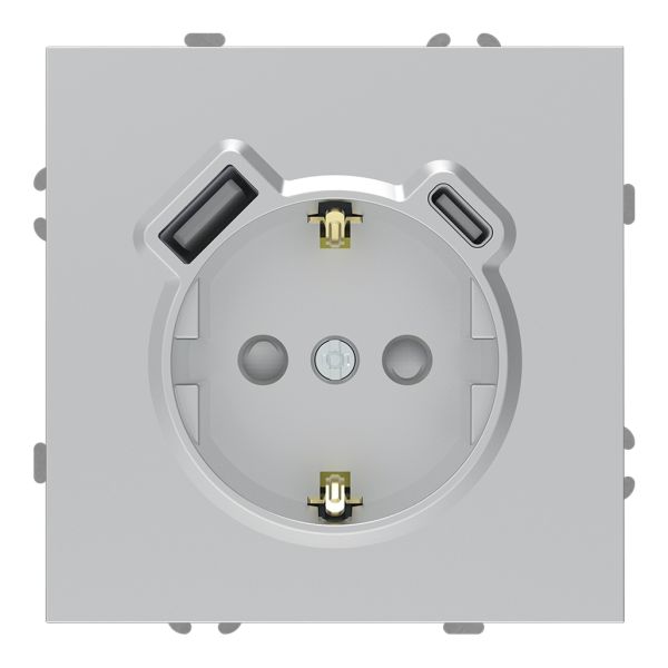 Розетка 220В з USB Ardero 80802 Soft ER123USB-S