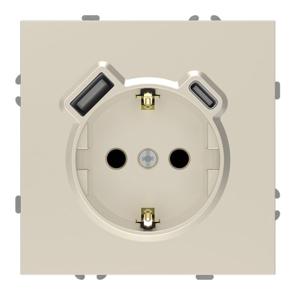 Розетка 220В з USB Ardero 80828 Soft ER123USB-C