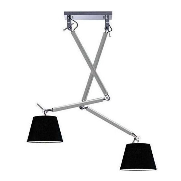 Підвісний світильник Azzardo AZ2301 + AZ2600 Zyta 2S ALU/BK