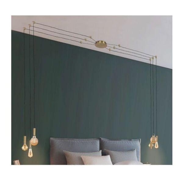 Люстра Azzardo AZ3460 + AZ3456 x 6+ AZ3554 x 6 Ziko