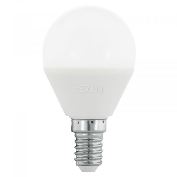 Лампа світлодіодна Eglo 10682 потужністю 4W. Типорозмір — P45 з цоколем E14, температура кольору — 3000K, RGB