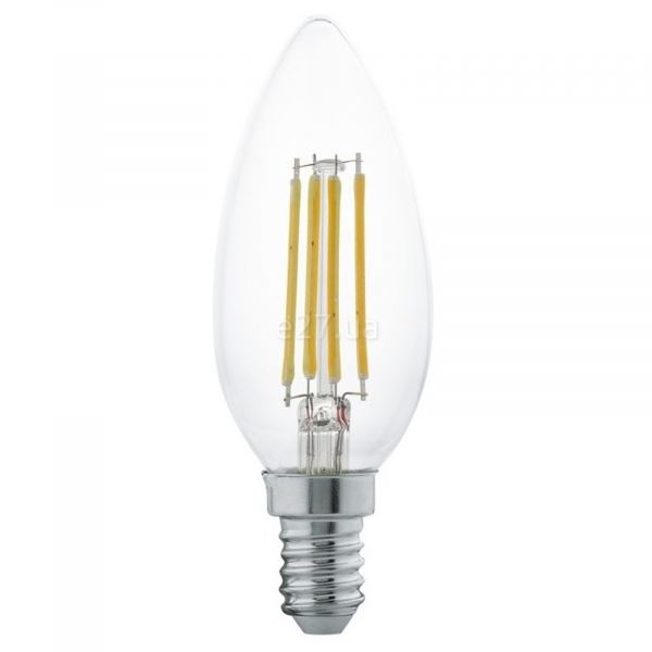 Лампа светодиодная Eglo 11496 мощностью 4W. Типоразмер — B35 с цоколем E14, температура цвета — 2700K