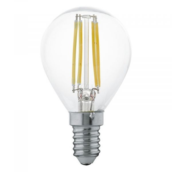 Лампа світлодіодна Eglo 11499 потужністю 4W. Типорозмір — P45 з цоколем E14, температура кольору — 2700K