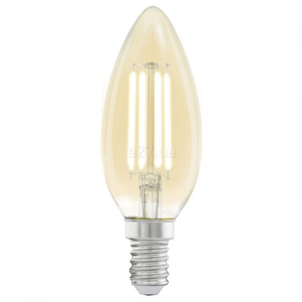 Лампа світлодіодна Eglo 11557 потужністю 4W. Типорозмір — C37 з цоколем E14, температура кольору — 2200K