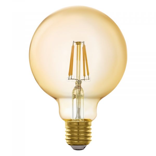 Лампа светодиодная Eglo 11866 мощностью 5.5W. Типоразмер — G95 с цоколем E27, температура цвета — 2200K