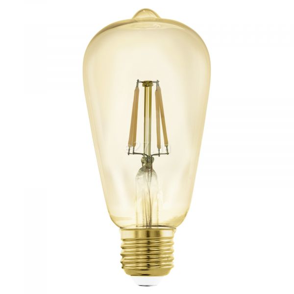 Лампа светодиодная Eglo 12222 мощностью 5.5W из серии Connect Z. Типоразмер — ST64 с цоколем E27, температура цвета — 2200K