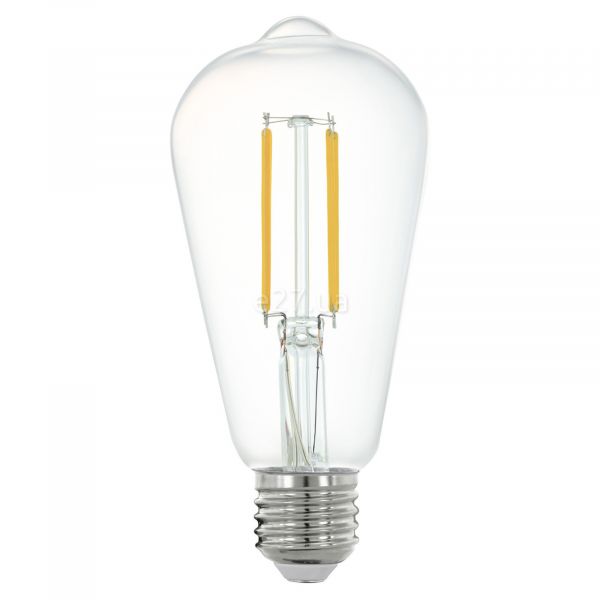 Лампа світлодіодна Eglo 12227 потужністю 6W з серії Connect Z. Типорозмір — ST64 з цоколем E27, температура кольору — 2700K