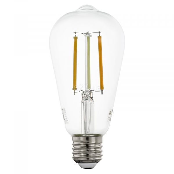 Лампа світлодіодна Eglo 12236 потужністю 6W з серії Connect Z. Типорозмір — ST64 з цоколем E27, температура кольору — 2200K-6500K