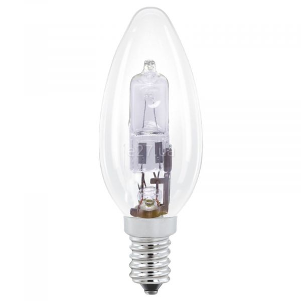 Лампа галогенная Eglo 12486 мощностью 28W. Типоразмер — C35 с цоколем E14, температура цвета — 2700K