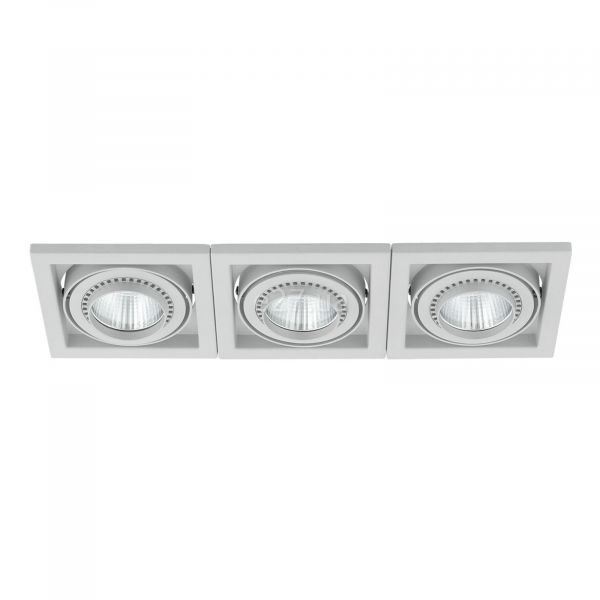 Точковий світильник Eglo 61222 Recessed LED-spot Square 110 3-Fold