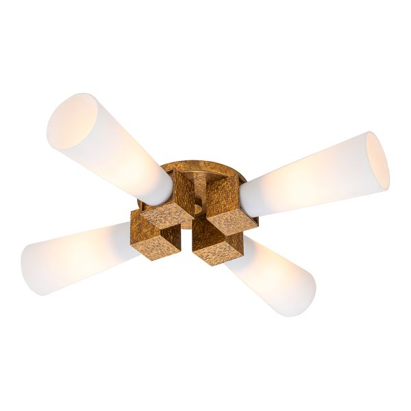 Люстра Elstead KRISTY-4P-DG-OPAL Kristy 4 lt Distressed Gold