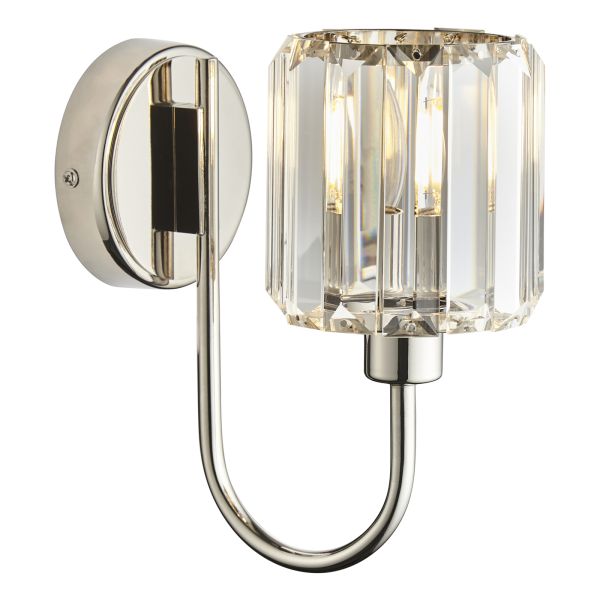 Бра Endon 104109 Berenice Wall, Bright nickel plate & clear glass