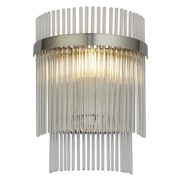 Бра Endon 104114 Marietta Wall, Bright nickel plate & clear glass