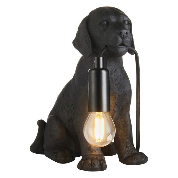 Настольная лампа Endon 107365 Labrador Puppy Table, Matt black