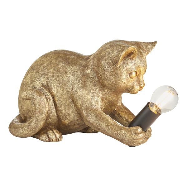 Настольная лампа Endon 107389 Kitten Table, Vintage gold paint & matt black