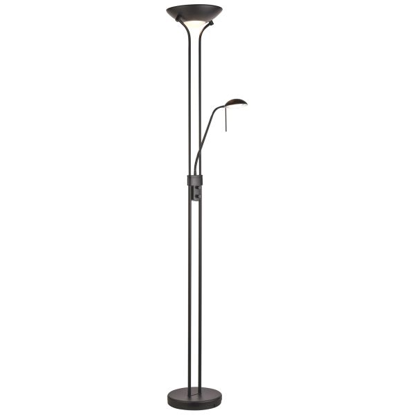 Торшер Endon 107738 Rome Mother & child task floor, Matt black & opal glass