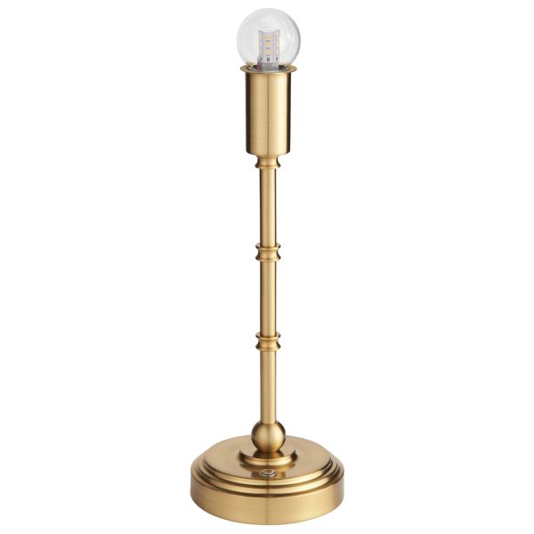 Настільна лампа Endon 110458 Burley Rechargeable Table Base, Brushed aged brass plate