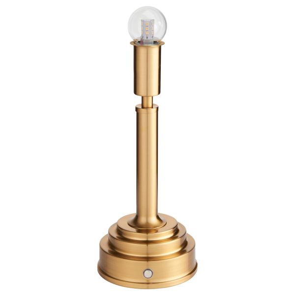 Настільна лампа Endon 110461 Upton Rechargeable Table Base, Brushed aged brass plate