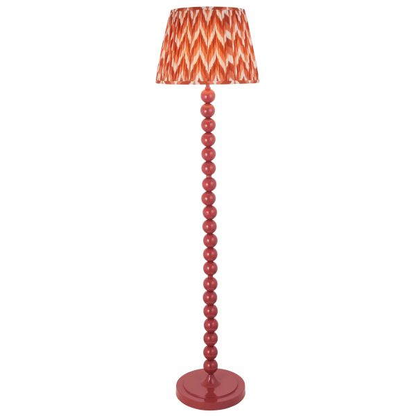 Торшер Endon 114671 Higgledy & Zigzag 40cm Floor, Gloss pink clay paint & apricot orange fabric