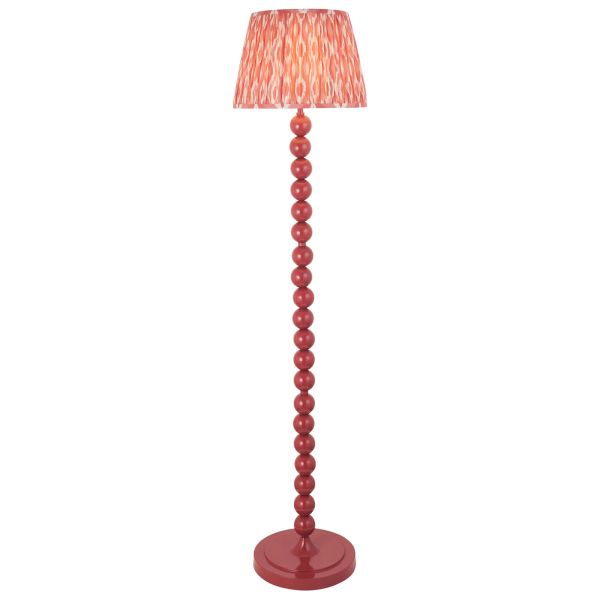 Торшер Endon 116207 Higgledy & Ikat 35cm Floor, Gloss pink clay paint & coral pink fabric