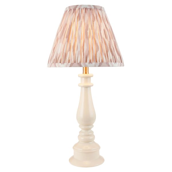 Настольная лампа Endon 116330 Myrtle & Ikat 25cm Table, Almond white & neutral print fabric