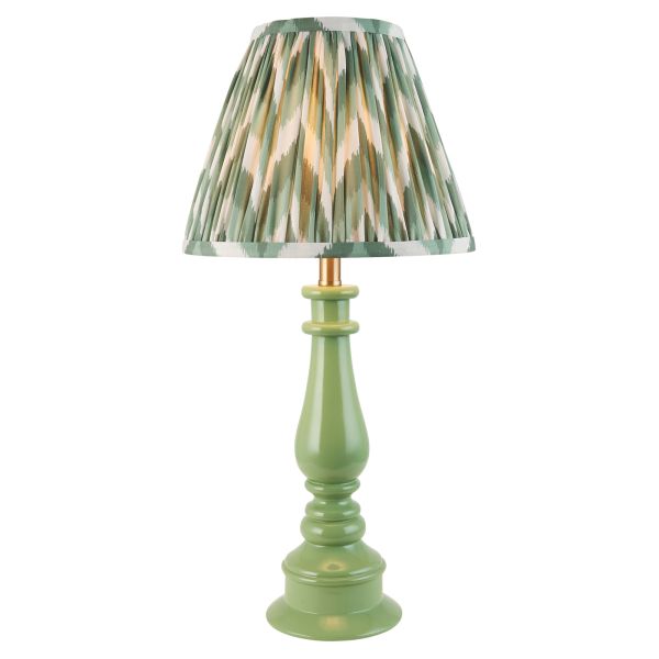 Настольная лампа Endon 116337 Myrtle & Zigzag 25cm Table, Cotswold green & cotswold green fabric