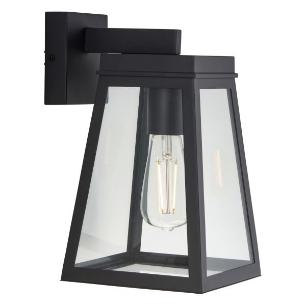Бра Endon 118762 Lymington Wall, Textured black & clear glass
