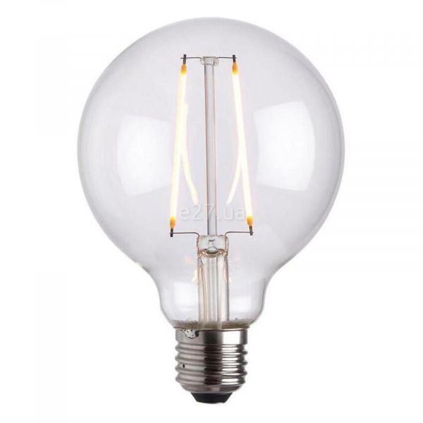 Лампа светодиодная Endon 77108 мощностью 2W из серии E27 LED filament globe с цоколем E27, температура цвета — 2200K
