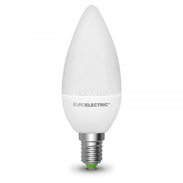 Лампа светодиодная Euroelectric LED-CL-06144(EE) мощностью 6W. Типоразмер — CL38 с цоколем E14, температура цвета — 4000K