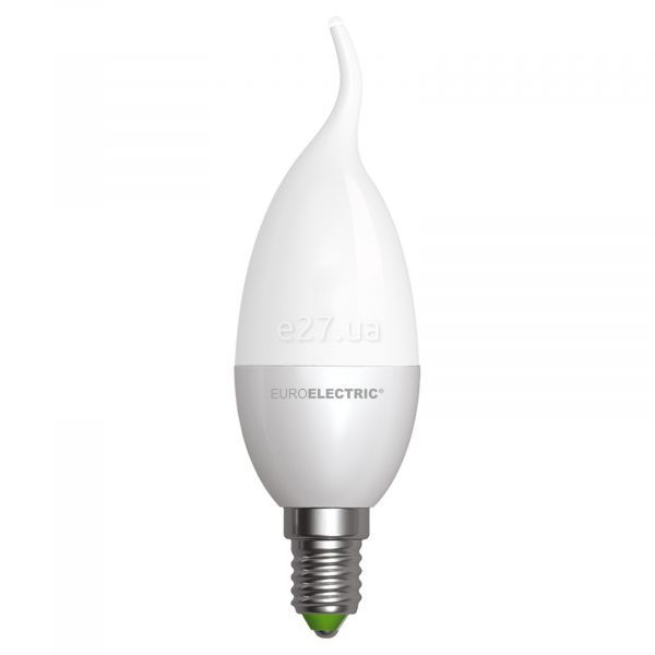 Лампа світлодіодна Euroelectric LED-CW-06144(EE) потужністю 6W. Типорозмір — CL38 з цоколем E14, температура кольору — 4000K