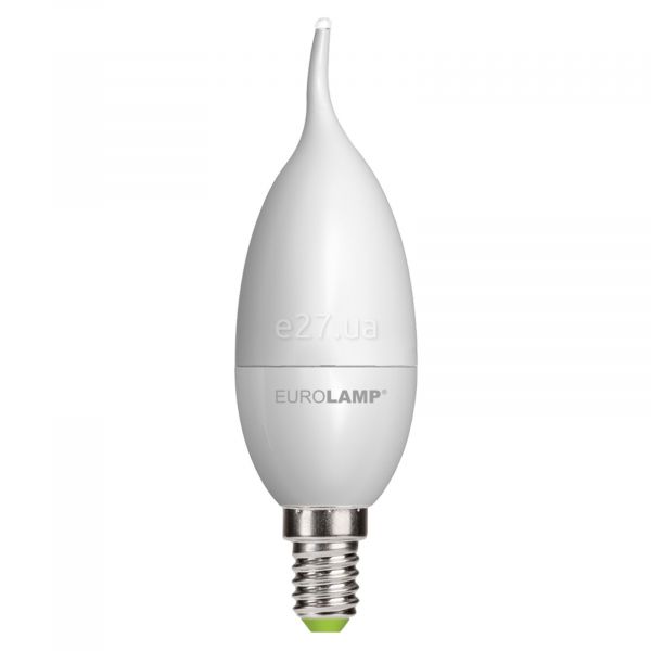 Лампа светодиодная Eurolamp LED-CW-06143(P) мощностью 6W. Типоразмер — CL37 с цоколем E14, температура цвета — 3000K