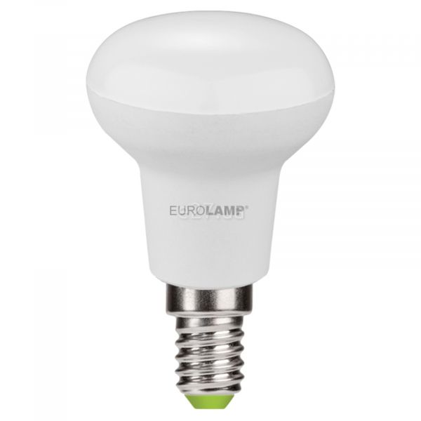 Лампа світлодіодна Eurolamp LED-R50-06142(P) потужністю 6W. Типорозмір — R50 з цоколем E14, температура кольору — 3000K