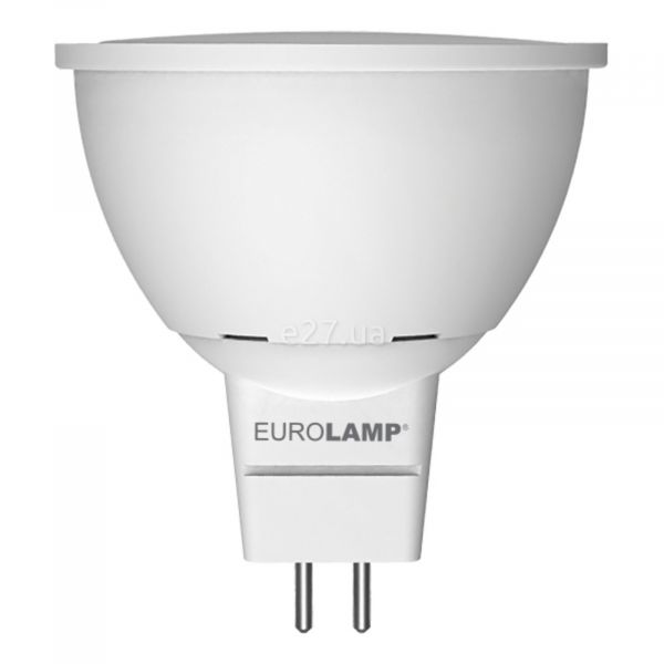 Лампа светодиодная Eurolamp LED-SMD-03533(D) мощностью 3W из серии Еко. Типоразмер — MR16 с цоколем GU5.3, температура цвета — 3000K