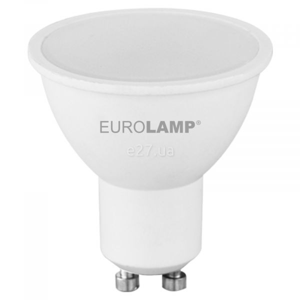 Лампа светодиодная Eurolamp LED-SMD-05103(P) мощностью 5W. Типоразмер — MR16 с цоколем GU10, температура цвета — 3000K