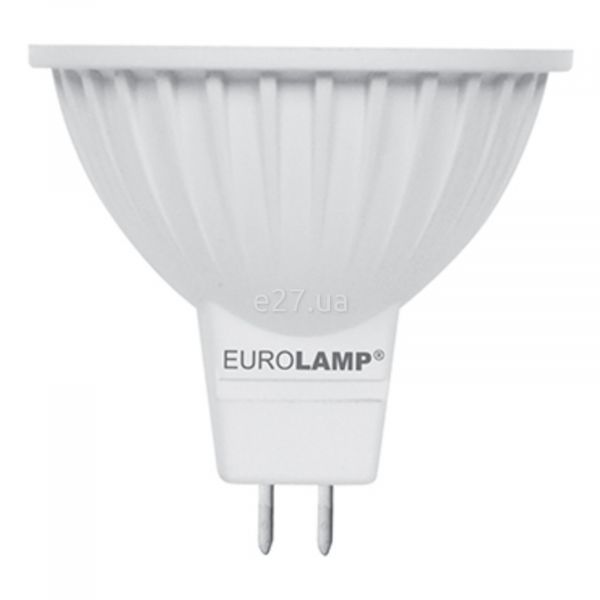 Лампа світлодіодна Eurolamp LED-SMD-05533(D) потужністю 5W з серії Еко. Типорозмір — MR16 з цоколем GU5.3, температура кольору — 4000K