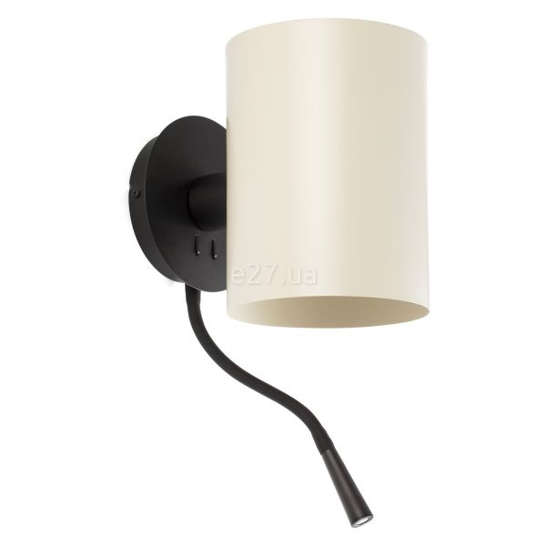 Бра Faro 20032-80 Guadalupe Black/beige wall lamp with reader