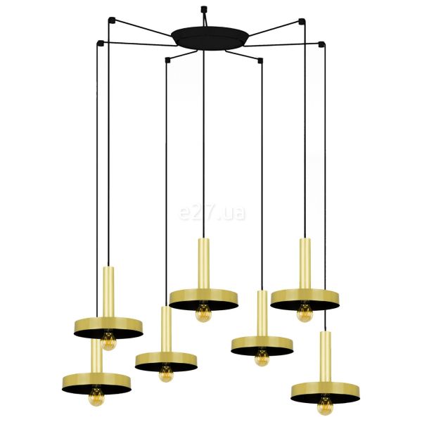 Люстра Faro 20161-7L Whizz 7L Golden/black pendant lamp