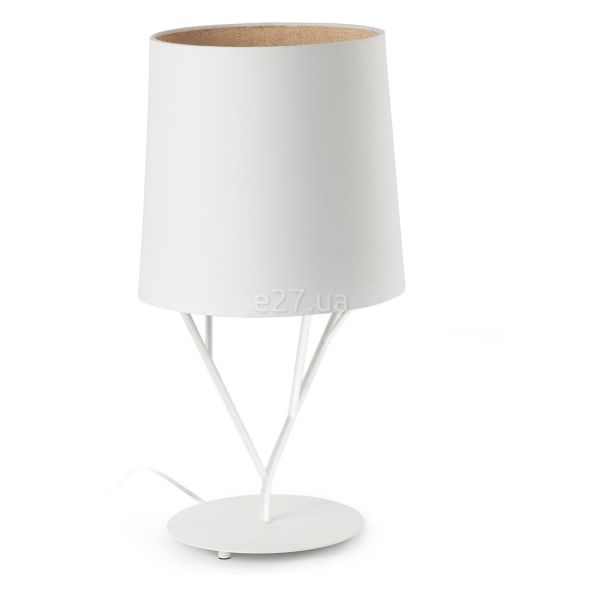 Настільна лампа Faro 29867 TREE White table lamp 1L