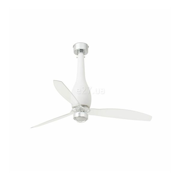 Люстра-вентилятор Faro 32001-9 ETERFAN M LED Matt white/transparent fan with DC motor