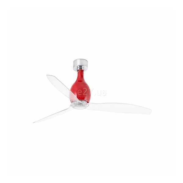 Потолочный вентилятор Faro 32029 MINI ETERFAN M Shiny red/transparent fan with DC motor