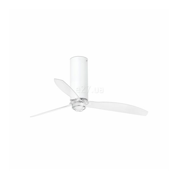 Люстра-вентилятор Faro 32033-9 TUBE FAN M LED Shiny white/transparent FAN LED with DC motor